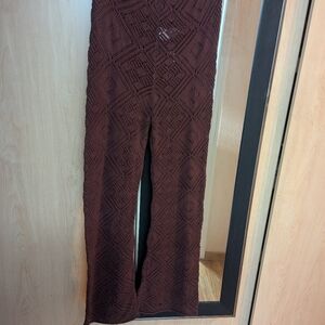 Free people crochet pants beach see thrue